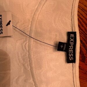 Express Cream Textured Blouse